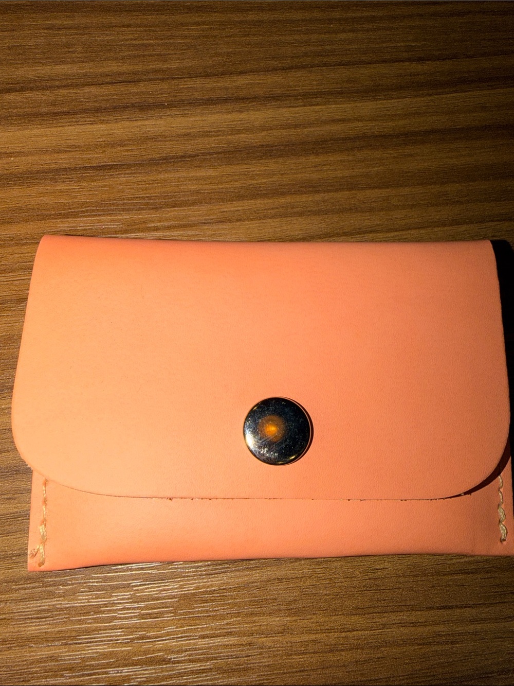 Skunkfunk Coral Pink Leather Wallet